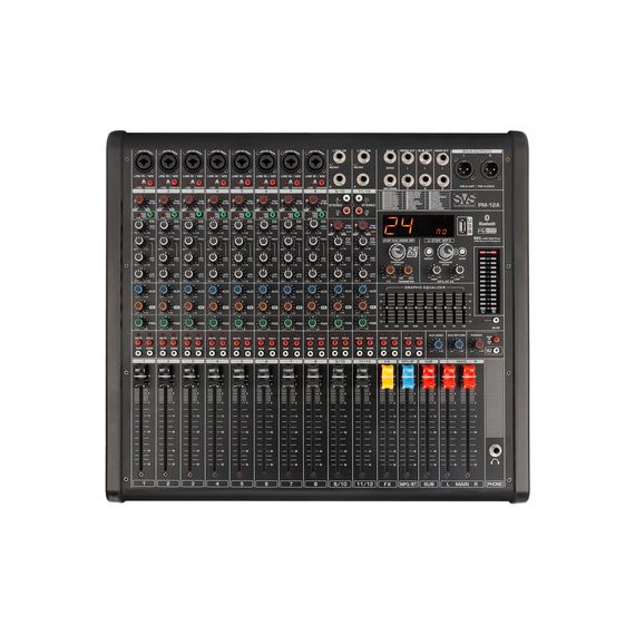 SVS Audiotechnik mixers PM-12A Активный аналоговый микшерный пульт, 12-канальный