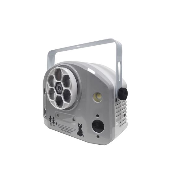 LED STAR MA-E002B Эффект светодиодный, 4 в 1, 120W, BEYE, Gobo, Strobe, Laser red/green, DMX, master/slave, авто, звуковая активация, пульт управления