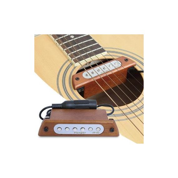 FLANGER FP-02 Звукосниматель для акустической гитары.Место установки звукоснимателя: резонаторное отверстие