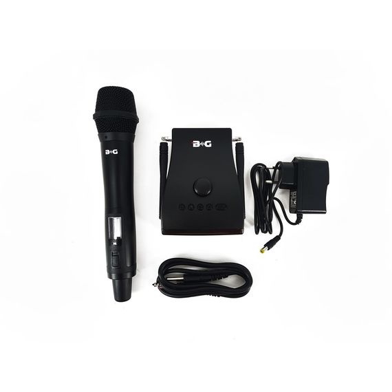 ​BG PR-8 Радиосистема вокальная, UHF 660-690 MHz, PLL, 100 предустановленных частот, Led дисплей, 1 ручной микрофон
