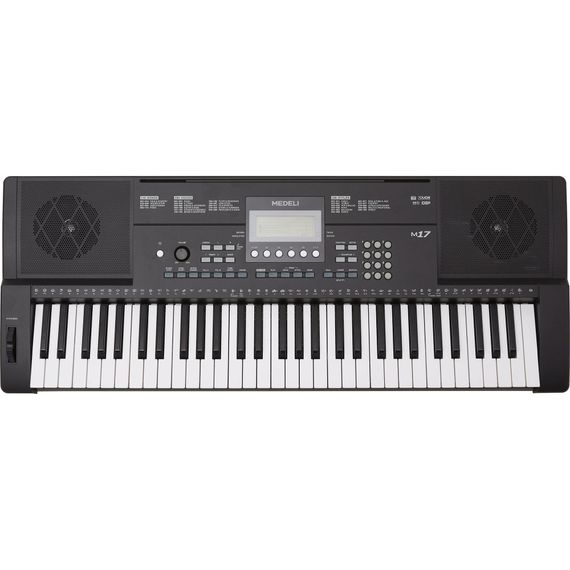 MEDELI M17 Синтезатор, 61 клавиша, 390 голосов, 100 стилей, ревербация, хорус, цвет - черный