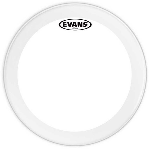 EVANS BD22GB3 EQ3 Bass Пластик барабанный басовый 22"