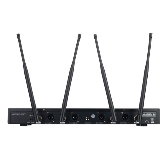LAUDIO LS-Q6-4M Беспроводная микрофонная система, 4 ручных передатчика