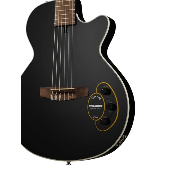 CORT Sunset-Nylectric-BK Sunset Series Электрогитара, нейлоновые струны, черная