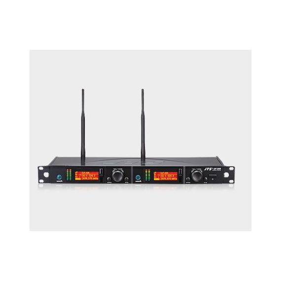 JTS UF-20R UHF ресивер двухканальный, выход: 2*XLR/2*6.3 Jack, LСD-дисплей, 650-725 МГц