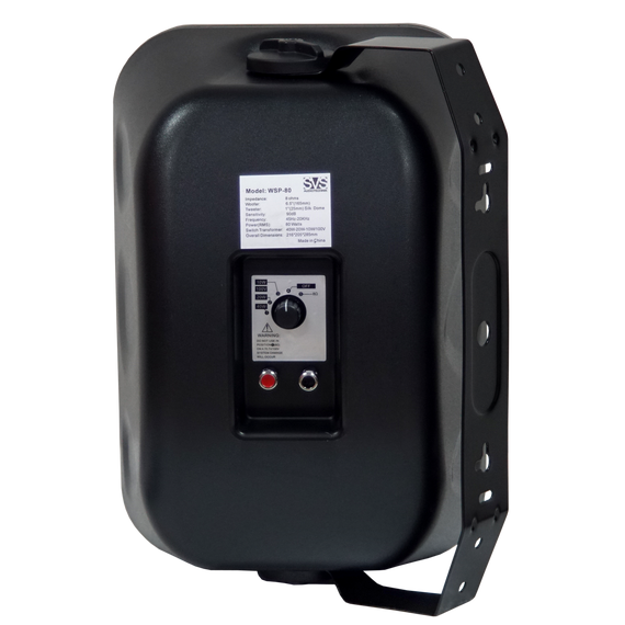 SVS Audiotechnik WSP-80 Black Громкоговоритель настенный 2-полосный со встроенным трансформатором,