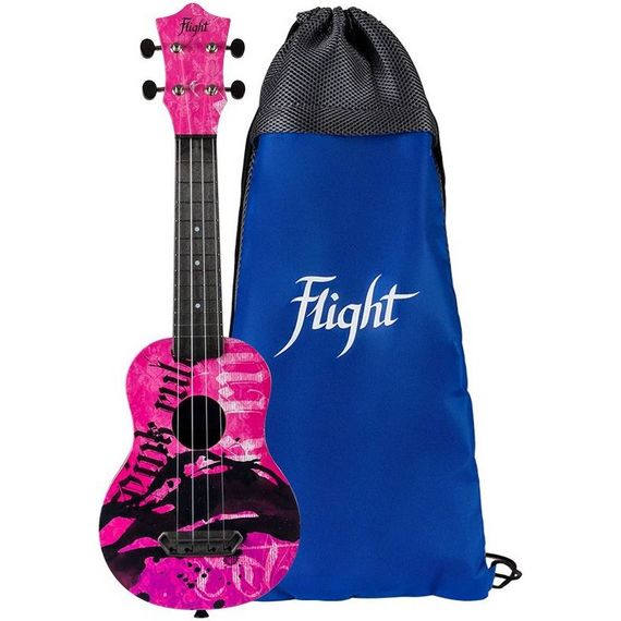 FLIGHT ULTRA S-40 Pink Rules укулеле сопрано, серия Ultra,
