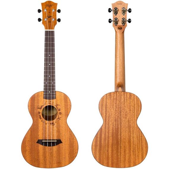 FLIGHT DUT34 EQ MAH укулеле, тенор, с активным звукоснимателем, верхняя дека - красное дерево, корпус - красное дерево, цвет натуральный. Чехол в комплекте