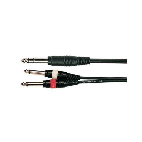 SOUNDKING BB314-3M Кабель акустический, 6,35мм, стерео - 2х6,35мм, моно, 3м