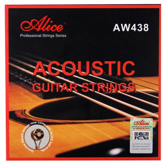 ALICE AW438-SL Комплект струн для акустической гитары, фосфорная бронза, 11-52