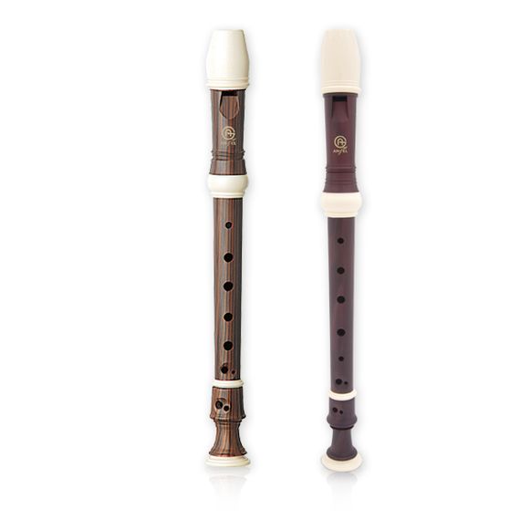 ANGEL AWR-SW(G) Wood Grain Блокфлейта сопрано, немецкая система, коричневая, 3 части
