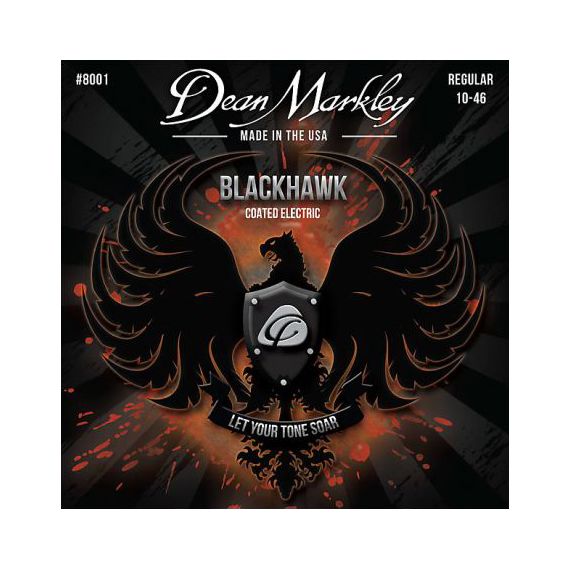 DEAN MARKLEY DM8001 Blackhawk Комплект струн для электрогитары, с покрытием, 10-46