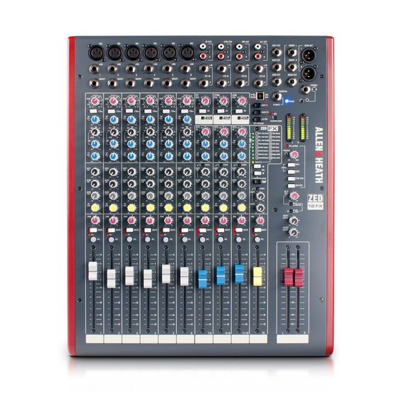ALLEN&HEATH ZED12FX Микшерный пульт, 6 моно, 3 стерео, USB интерфейс, вкл. эффекты ZED12FX