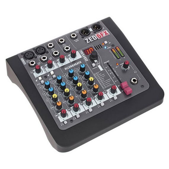 ​ALLEN&HEATH ZED6FX Микшерный пульт, 2 микрофонн. / линейн. входа