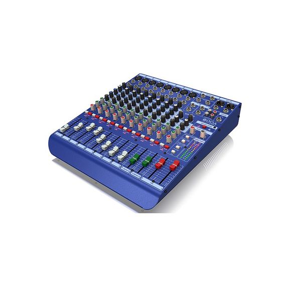 MIDAS DDA DM12 Аналоговый микшер, 12 каналов (2 стерео), 8 мик.преампов MIDAS, 8 инсертов, 2AUX