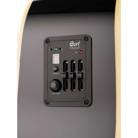 CORT AD880CE-BK Standard Series Электро-акустическая гитара, с вырезом, черная