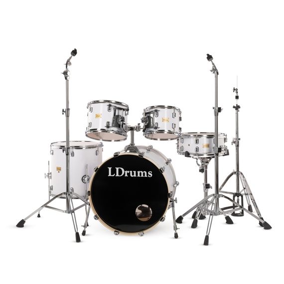 LDRUMS 5001011 Барабанная установка, белая