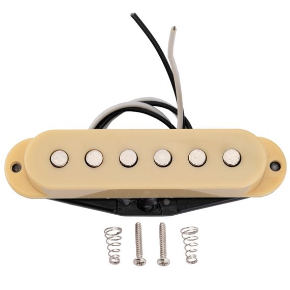 MUSICLILY MX2295IV Звукосниматель магнитный сингл, для Fender Strat, нековый, кремовый