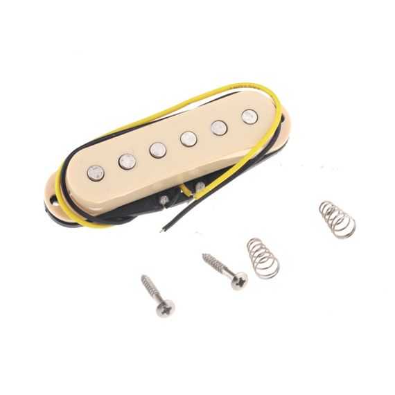 MUSICLILY M524 Звукосниматель магнитный сингл, для Fender Strat, бриджевый, кремовый