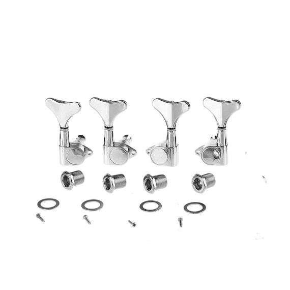 MUSICLILY M176-2M177-2 Колки для бас-гитары, 2+2, хром,