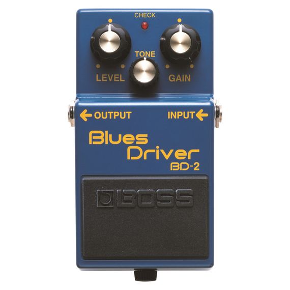 BOSS BD-2 эффект гитарный Blues Driver. Регуляторы Gain, Level иTone.