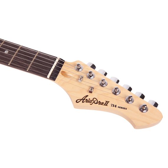 ARIA PRO II 714-STD BK Гитара электрическая Корпус: американская липа. Гриф: клён. Накладка на гриф: палисандр.