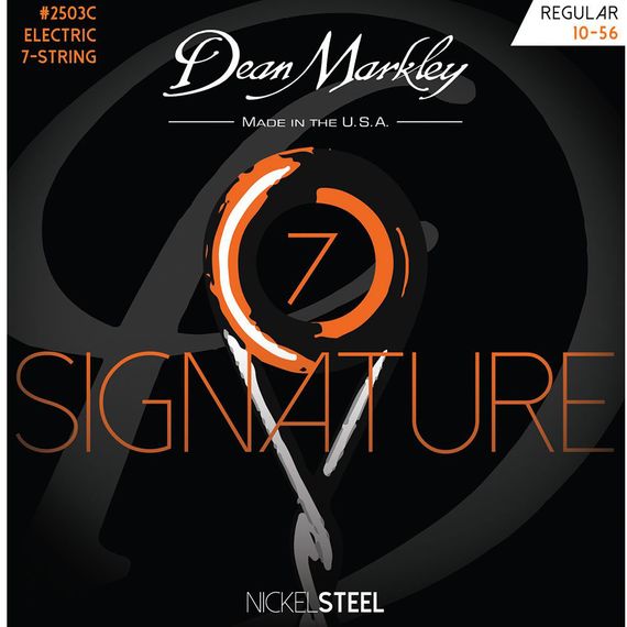 DEAN MARKLEY DM2503C Signature Regular Комплект струн для 7-струнной электрогитары, никелированные, 10-56