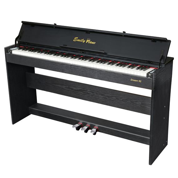 EMILY PIANO D-52 BK Цифровое фортепиано 88 полноразмерных клавиш фортепианного типа