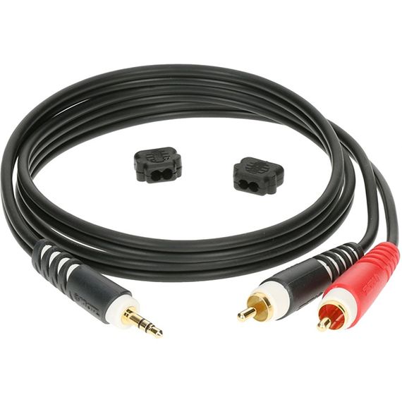 KLOTZ AY7-0300 Коммутационный кабель, 3.5мм-2xRCA, 3м