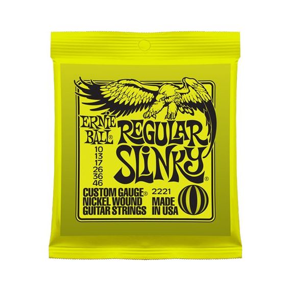 ​ERNIE BALL P02221 Nickel 10-46 Wound Custom Gauge Regular Slinky, Комплект cтрун для электро-гитары,
