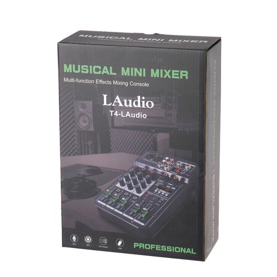 LAUDIO T4-LAudio Микшерный пульт, 4 канала