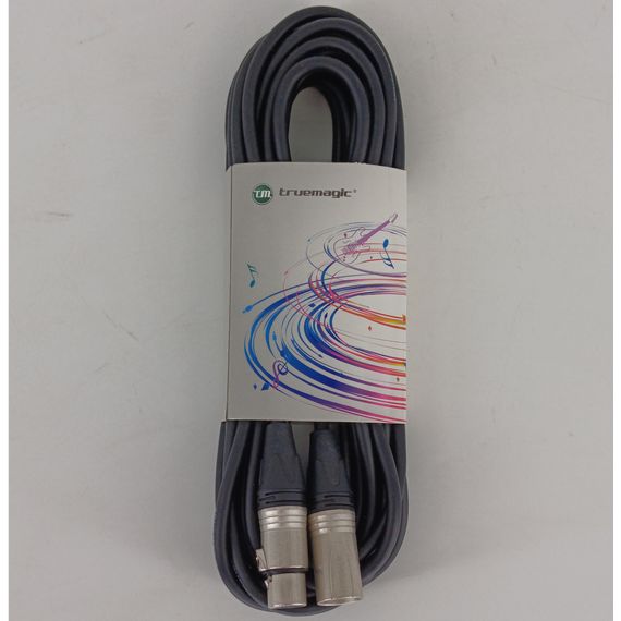 TRUE MAGIC TMH003/1M Кабель микрофонный HD XLR male - XLR female, 1м, 7мм, черный