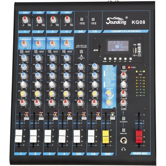 SOUNDKING KG08 Микшерный пульт, 8 каналов