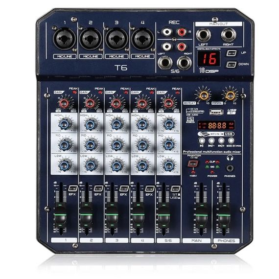 LAUDIO T6-LAudio Микшерный пульт, 6 каналов