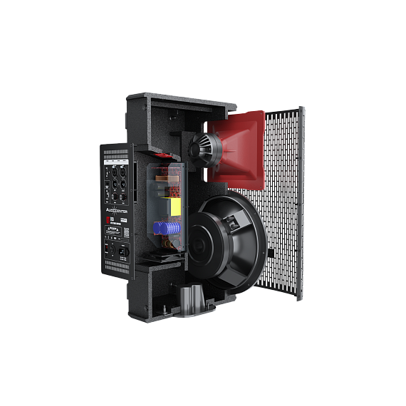 AUDIOCENTER GT515A активная FOH/мониторная ак. система, 15" НЧ динамик, усилитель класса D, мощность RMS 1100Вт, SPL 136 дБ, 421x696x416мм,24 кг