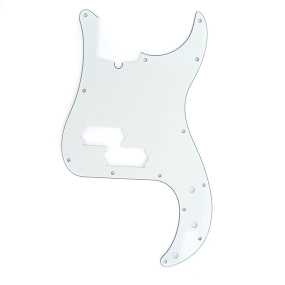 MUSICLILY MX1303AW Защитная накладка бас-гитары Precision Bass, 3 слоя, белая