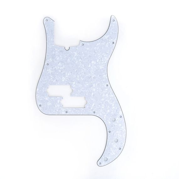 MUSICLILY MX1303WP Защитная накладка бас-гитары Precision Bass, 4 слоя, цвет белый жемчуг