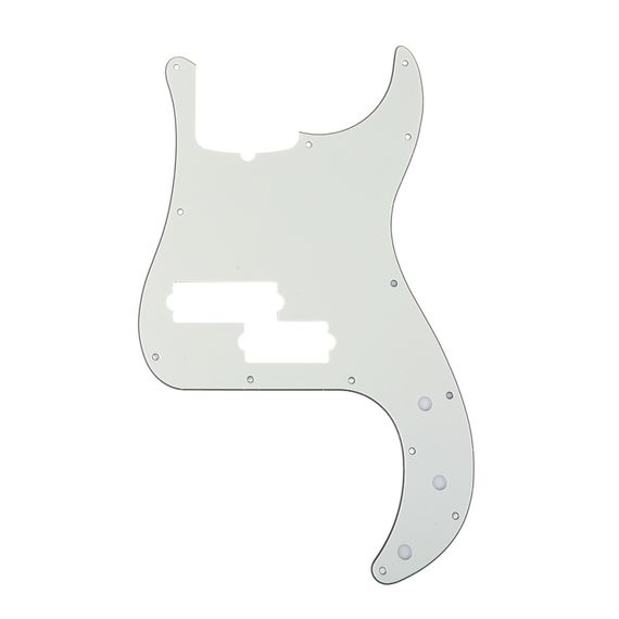 MUSICLILY MX1395AW Защитная накладка 5-струнной бас-гитары Precision Bass, 3 слоя, белая