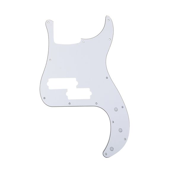 MUSICLILY MX1396WH Защитная накладка 5-струнной бас-гитары Precision Bass Mexico, 3 слоя, белая
