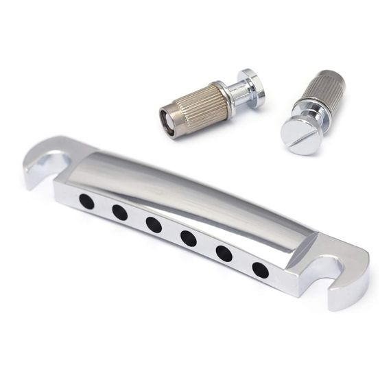 MAXTONE BLPC-22C Струнодержатель Les Paul/Стоп-бар, хром