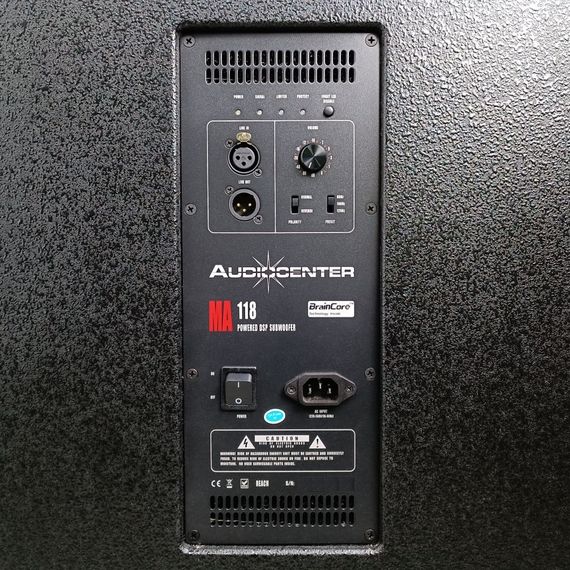 AUDIOCENTER SA3118 Активный 1х18" сабвуфер 1000Вт, макс SPL 134 дБ