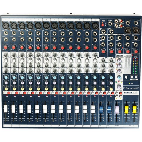 SOUNDCRAFT EFX12 микшер 12 моно, 2 стерео, 2 Aux.