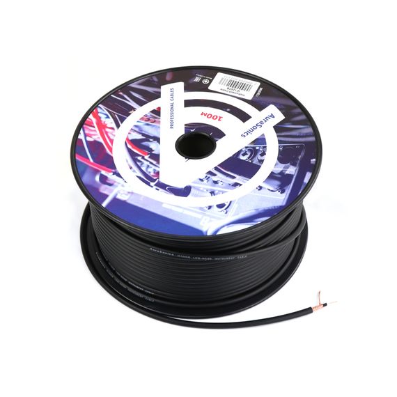 AURASONICS IC124CB инструментальный кабель Ø6мм, 24AWG, 0.22мм², черный