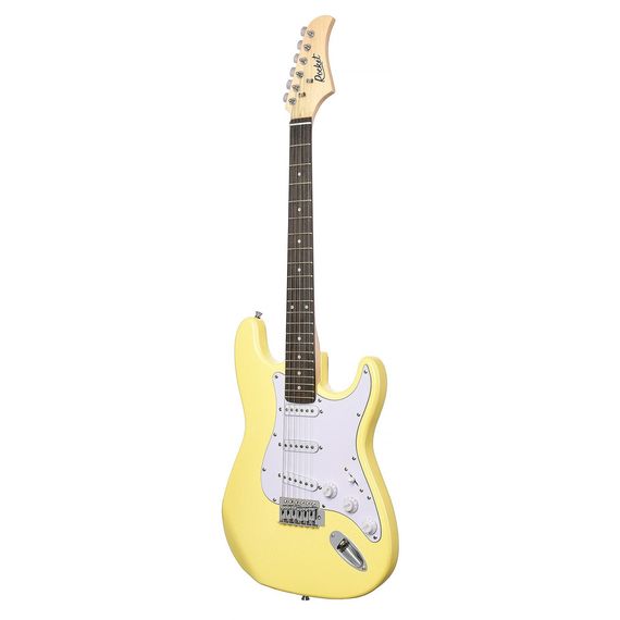 ROCKET ST-01 YW 39" Электрогитара КОМПЛЕКТ - медиатор, шнур Jack-Jack тип корпуса Stratocaster