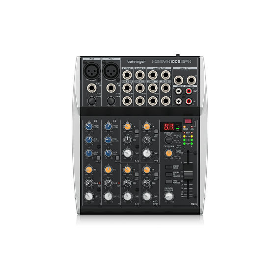 BEHRINGER XENYX 1002SFX Аналоговый микшер, 10 каналов. Входы: микрофонные входы (2xXLR)