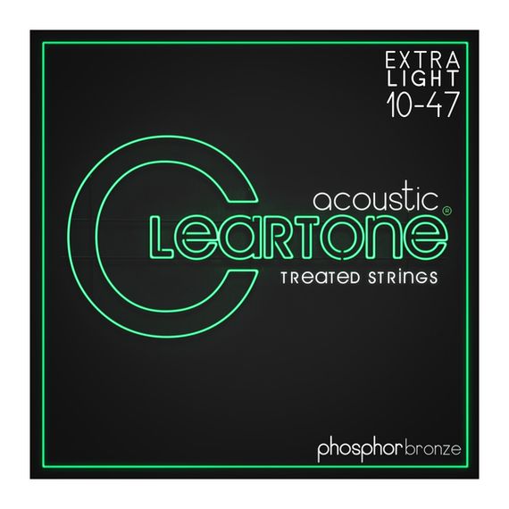 CLEARTONE 7410 Phosphor Bronze Комплект струн для акустической гитары, фосфорная бронза, с покрытием, 10-47