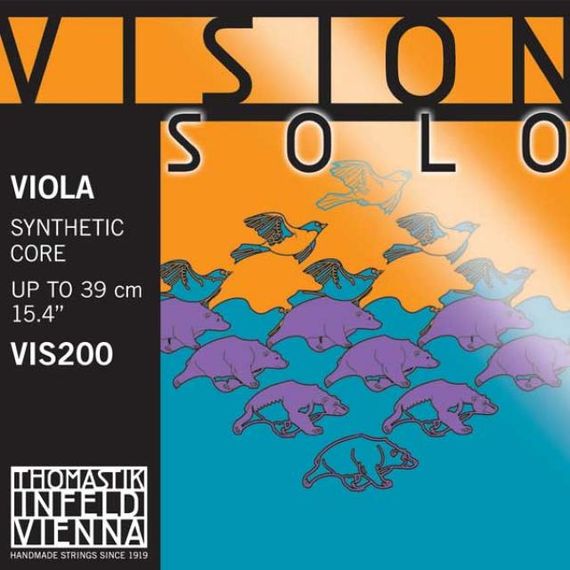 THOMASTIK VIS200 Vision Solo Комплект струн для альта размером 4/4, среднее натяжение