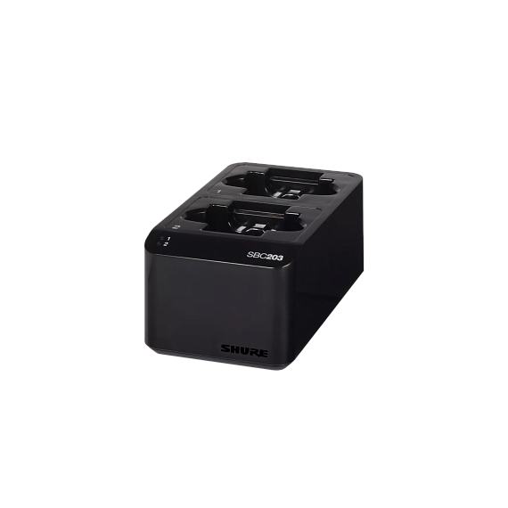 SHURE SBC203-E Зарядное устройство для аккумулятора на 2 шт. SB903, с блоком питания.