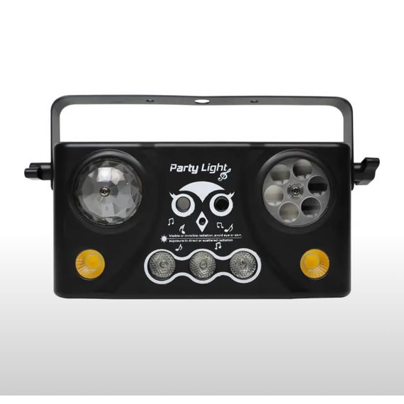 STOREMUSIC SOVA ST-1264 PARTY LIGHT Эффект светодиодный, 5в1, волшебный шар, RGB, стробоскоп, лазер красный/зеленый