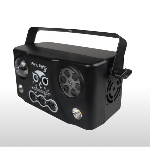 STOREMUSIC SOVA ST-1264 PARTY LIGHT Эффект светодиодный, 5в1, волшебный шар, RGB, стробоскоп, лазер красный/зеленый